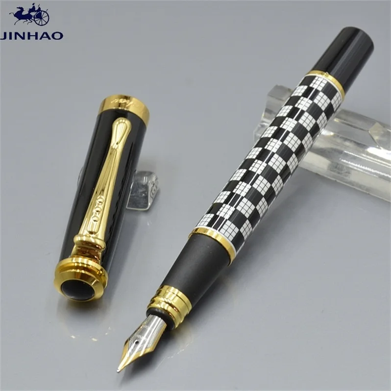 Бренд JINHAO 500, 6 цветов, авторучка с золотым зажимом, офисные канцелярские принадлежности, роскошный 0,7 наконечник для письма, чернильные ручки для рождественского подарка, A7 - Цвет: style 6