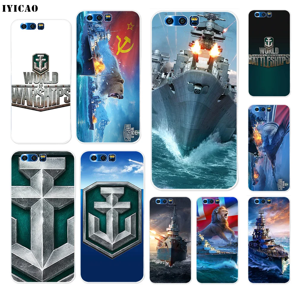 IYICAO World Of Warships Мягкий силиконовый чехол для Huawei Y9 Y7 Y6 Prime 2018 Honor 8C 8X 8 9 10 Lite 7X 7C 6A 7A Pro |