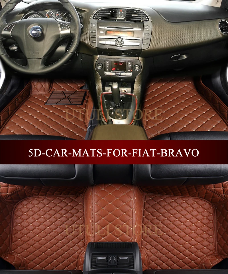 Кожаные автомобильные коврики для FIAT Bravo Palio Viaggio Ottimo Fiat Albea подходят под