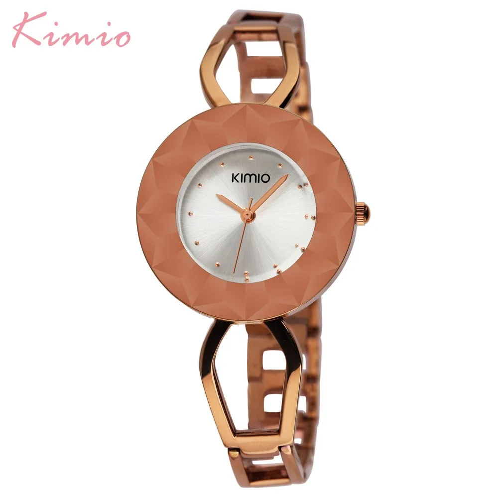 

Kimio Hot Sale Fashion Dress Women Watches Multi-faceted Bracelet Wristwatches Ladies Quartz Clock Relogio Feminino Free Box