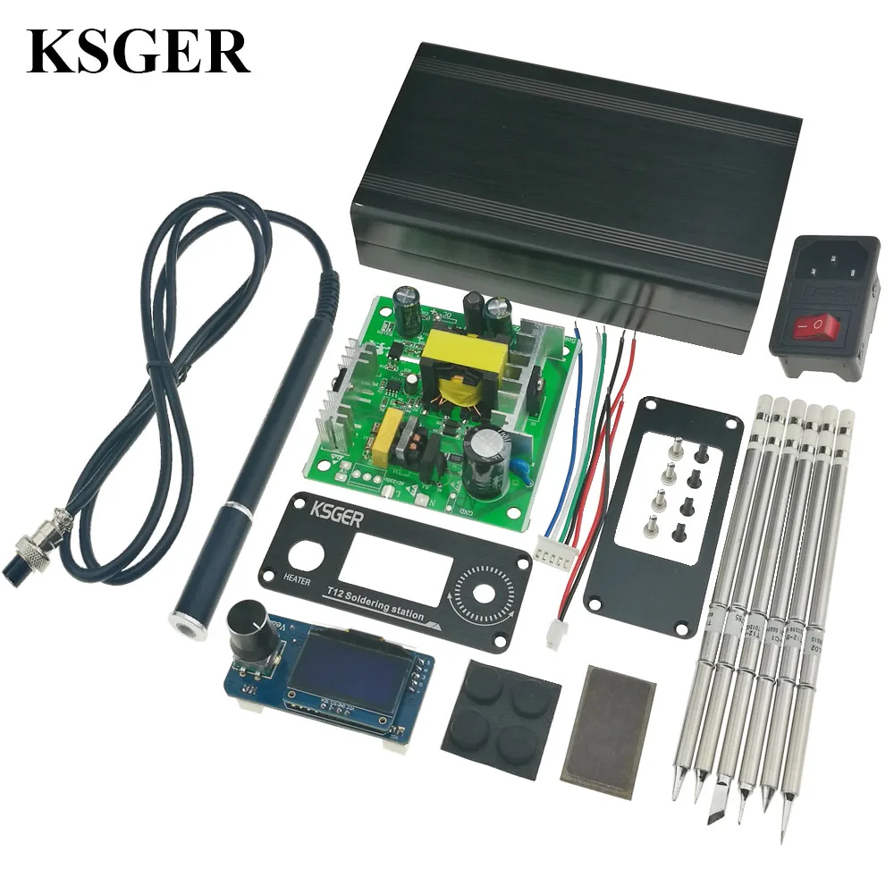 

2018 KSGER STM32 V2.1S OLED Soldering Iron Station T12 Tips Alloy Handle Controller Welding Tools Sunction Tin Pump Electric