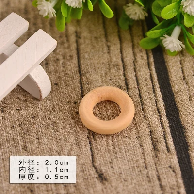 DIY орнамент аксессуары деревянный шарик деревянное кольцо деревянная пряжка - Цвет: 20mm 30pcs