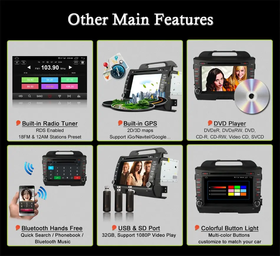 Clearance Ownice C500 Android 6.0 Octa 8 Core car dvd player FOR KIA sportage r 2011 - 2015 gps navi 2 din wifi 4G 2GB RAM 32GB ROM 12