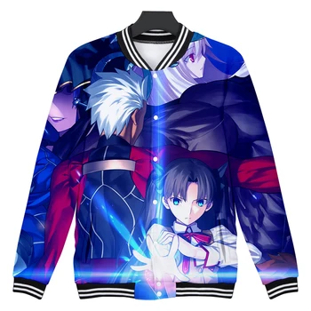 

Fate/stay night TV animation game Cartoon 3D V-neck Casual Baseball Jacket 2019 New Harajuku Casual Sport Style Baseball uniform