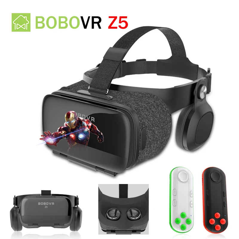 BOBOVR Z5 120 FOV 3D VR Cardboard BOX Remote Helmet font b Virtual b font font