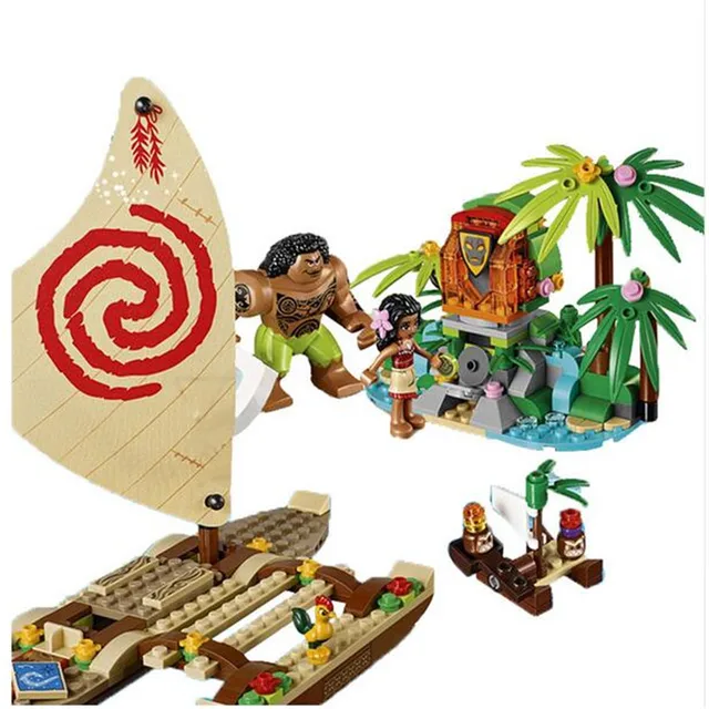 New Moana Ocean Voyage Restore The Heart Of Te Fiti Set Building Blocks