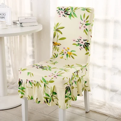 

Chair Decor Cover Universal Removable Stretch Elastic Modern Printed Elastic Home Chair Cover Dining Chair Cover With Skirt