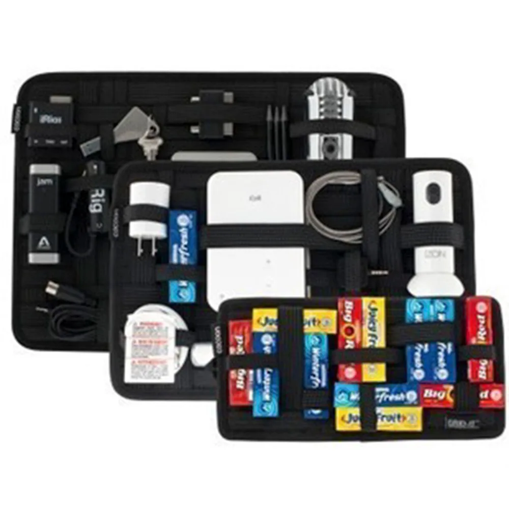 

S Size Elastic Storage Plate Board Organizer Case Data Cable Power Pack Charger Digital Organizer Cosmetics Storage