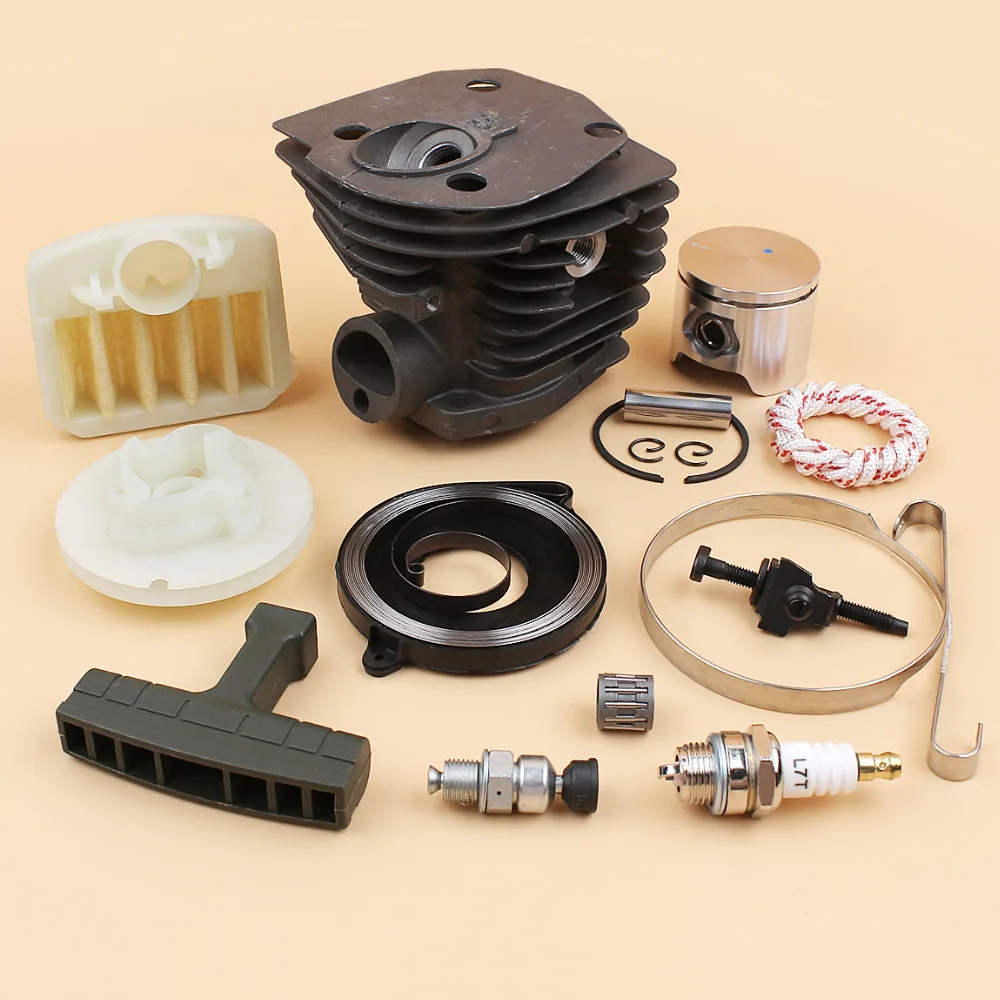 Cylinder Piston Tensioner Air Filter Starter Pulley Kit Fit Husqvarna 340 345 350 346 346XP 351 353 (44mm) Chainsaw Motor Parts Cylinder Piston Tensioner Air Filter Starter Pulley Kit Fit Husqvarna 340 345 350 346 346XP 351 353 (44mm) Chainsaw Motor Parts