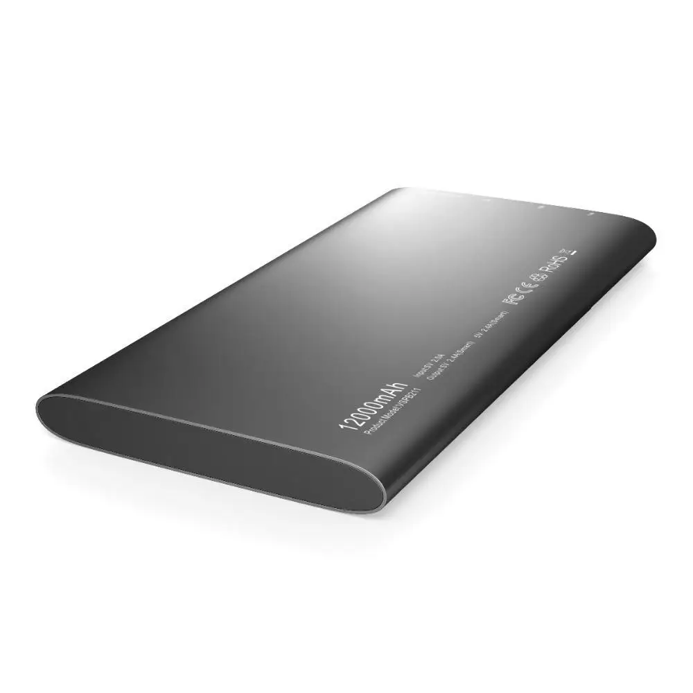 Vinsic чужой P11 Ultra Slim 12000 мАч запасные аккумуляторы для телефонов 5 в 2.4A Dual USB внешний батарея зарядное устройство i Телефон X 8 8 плюс