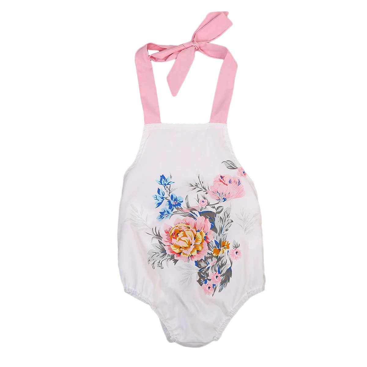 Emmababy летние детские Обувь для девочек Цветок Корректирующие боди для женщин без рукавов с открытыми плечами повод ремень одежда для маленьких девочек sunsuis Комбинезоны для женщин горячее предложение