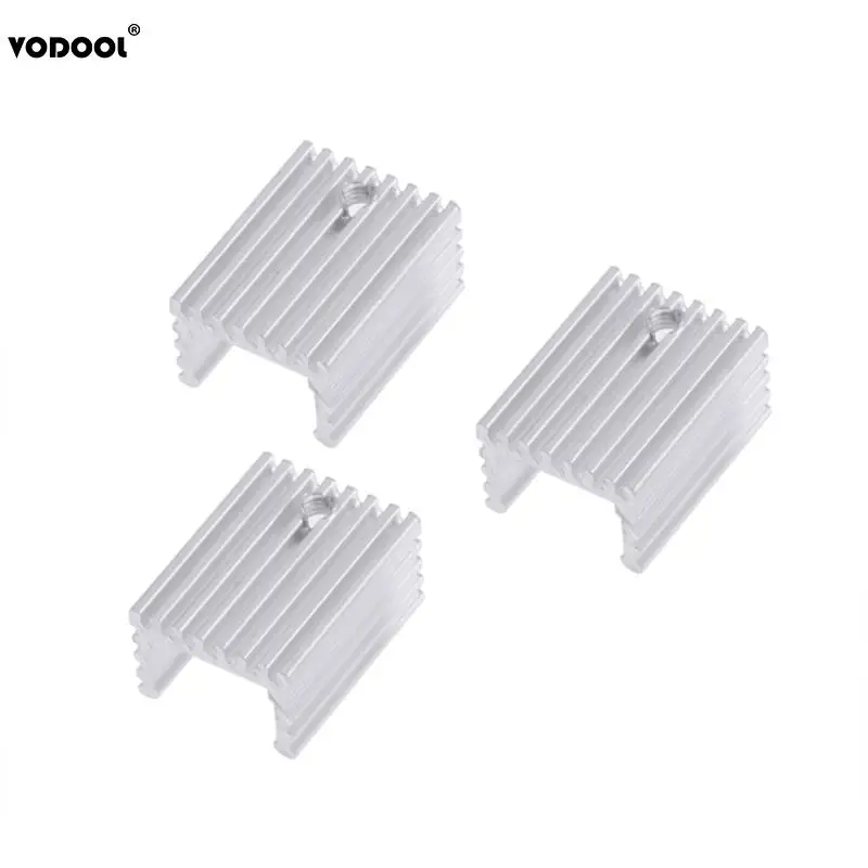 10pcs TO-220 Cooling Radiator Aluminum Sheet Heatsink Transistor Heat Sink Cooler Radiator Cooling For PC Computer Components