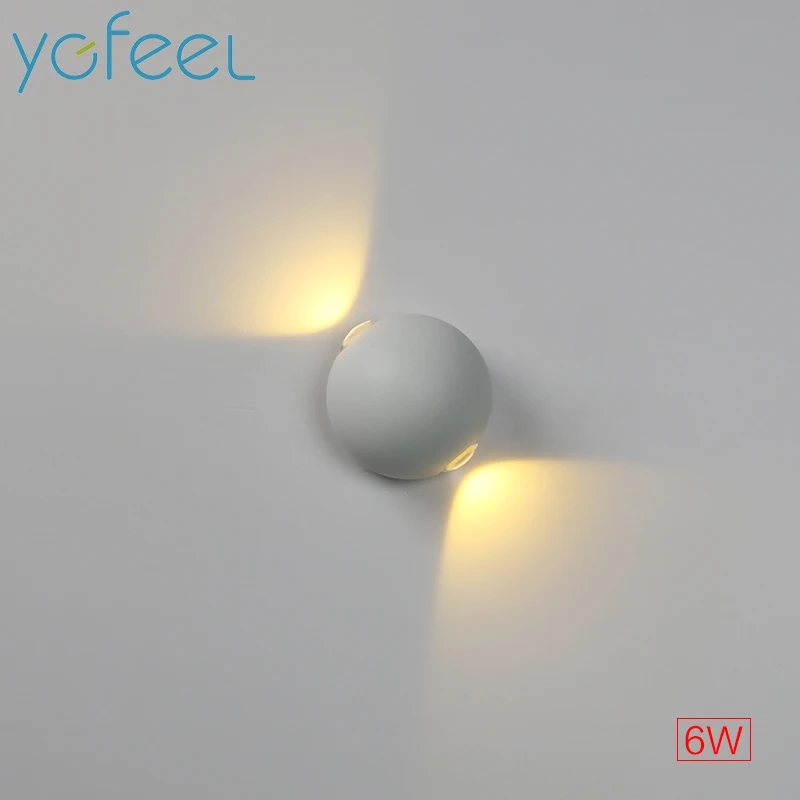 [YGFEEL] 3W 6W 12W LED Wall Lamps IP65 Outdoor Waterproof Wall Lights Yard Garden Lamp Indoor Modern Bedroom Decorative Lighting