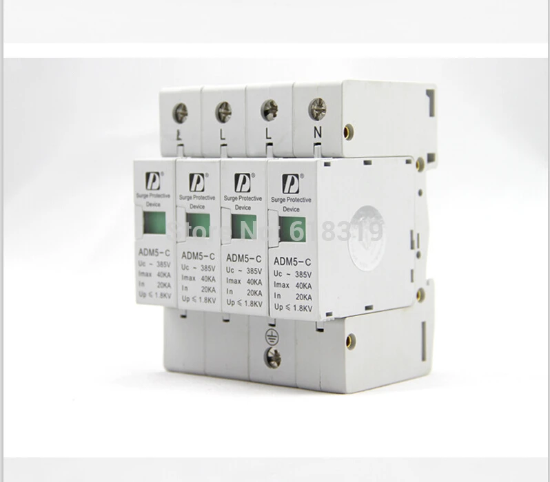(1 шт./лот) Высокое качество 4P 20 40kA 380V AC Din Rail SPD горячая Распродажа бытовой