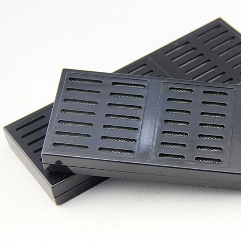 Black Rectangular Tobacco Smoking Cigar Hygrometer Humidor Humidifier Travel Cigar Cigarette Tools