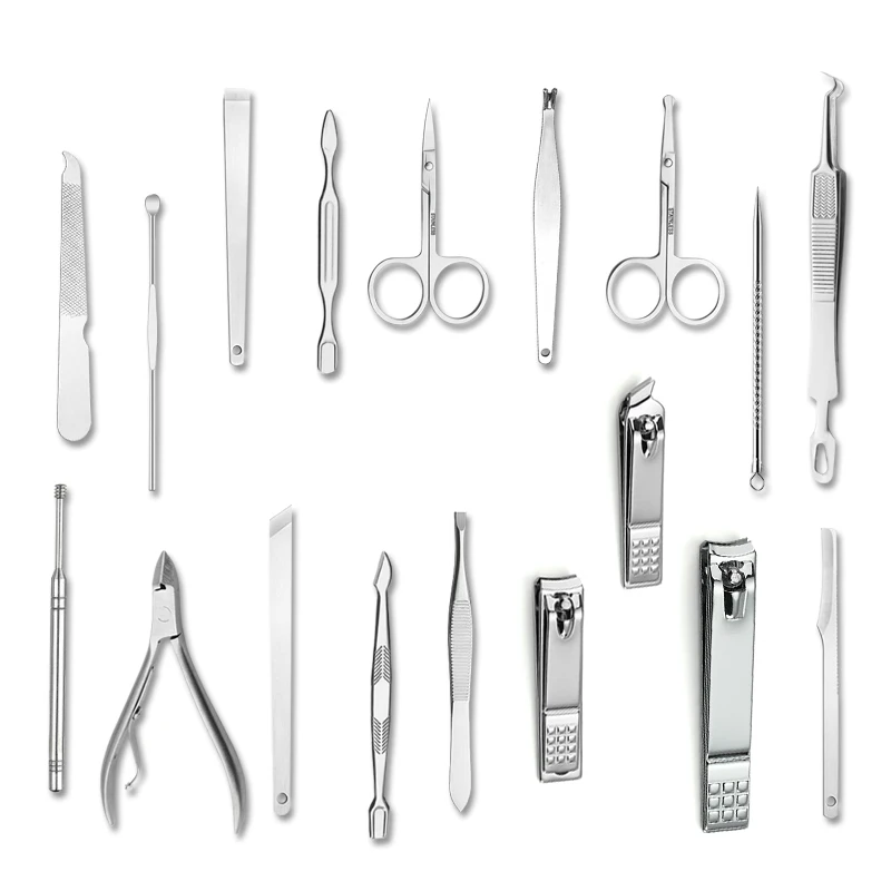18-pcs-Set-Stainless-Steel-Nail-Clipper-Kit-Professional-Pedicure-Scissors-Tweezer-Ear-Pick-Manicure-Set(2)
