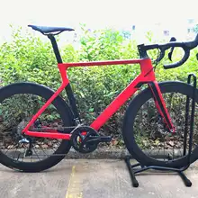 Карбоновый дорожный диск, полный велосипед, карбоновый велосипед BICICLETTA с велосипедной группой R8000 R7000, Углеродные колеса