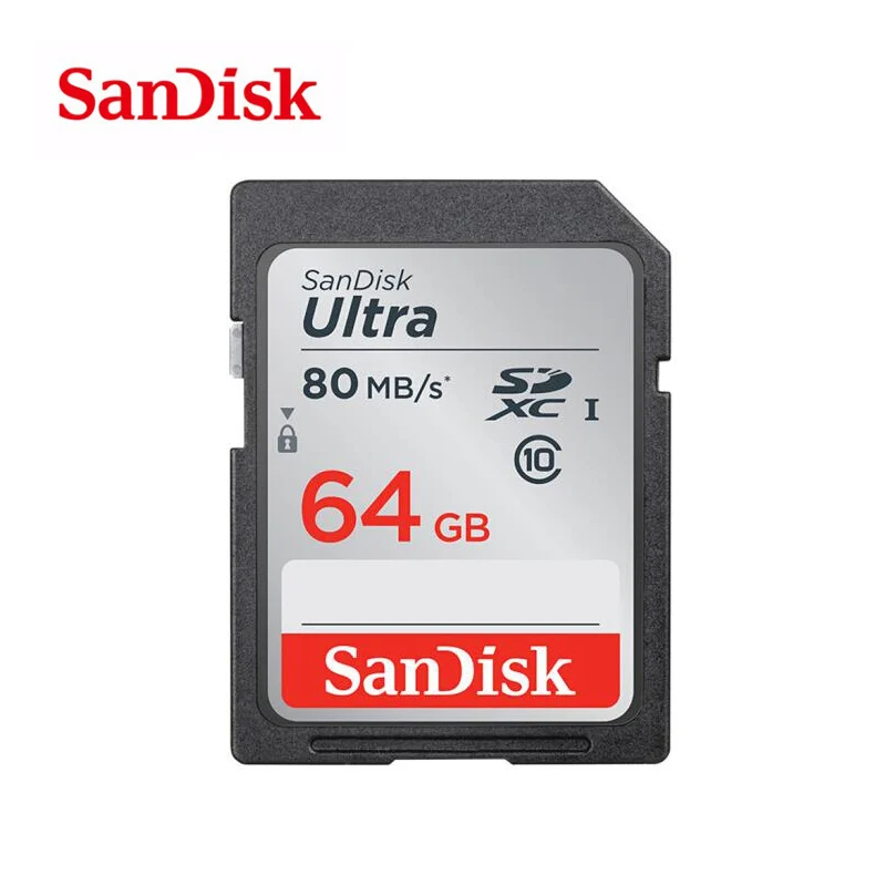 Подлинная карта памяти SanDisk carte sd 16 Гб 64 ГБ 32 ГБ C10 SDHC SDXC класс 10 для камеры