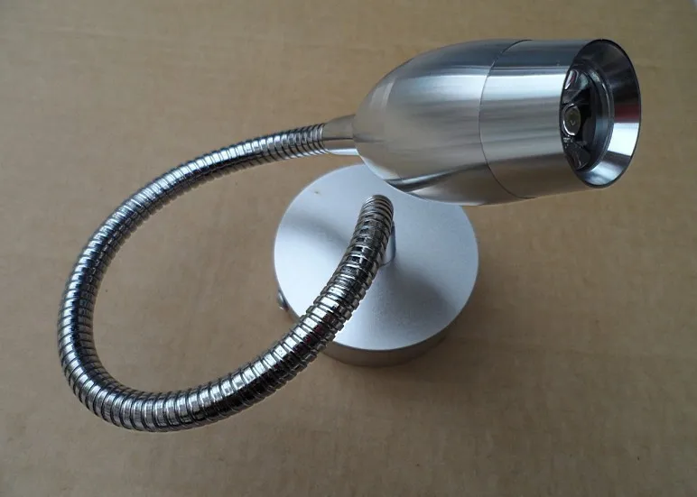 شحن مجاني داخلي 3 واط الحائط خرطوم وحدة إضاءة LED جداريّة الأضواء دولاب بقعة ضوء خزانة جانبية مصباح