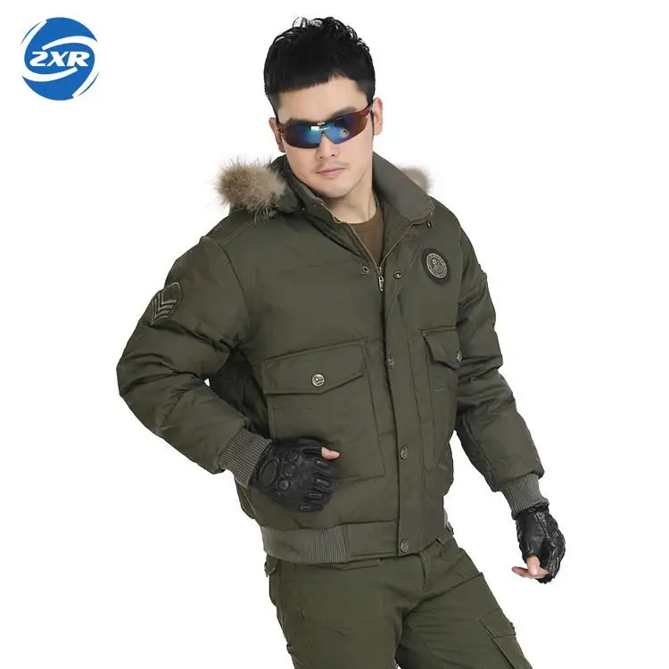 

Zuoxiangru Gear Tactical Warm Down Cotton Padded Military Jacket Men Winter Waterproof Army Jacket Super Thermal Portable Parka