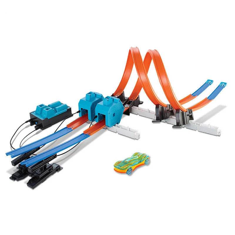 Литой DIY игрушка-головоломка 3D праздничные подарки скорый поезд трек горки трек электрический вагон для образования собранные Игрушечные лошадки
