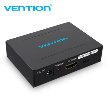 

Vention HDMI Audio Splitter 4k HDMI to HDMI /Optical TOSLINK SPDIF/RCA Audio Extractor Converter for Projector TV PS4 Displayer