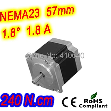 

5 pieces per lot high torque step motor 23HS41-1804S L 104 mm Nema 23 with 1.8 deg 1.8 A 240 N.cm and bipolar 4 lead wires