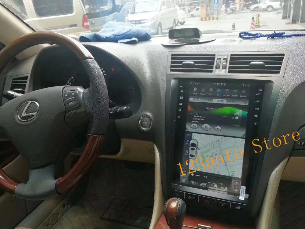 12,1 ''вертикальный Tesla стиль Android 8,1 автомобильный DVD gps плеер для lexus GS GS300 GS350 GS450 GS460 2004-2011 ips HDMI PX6