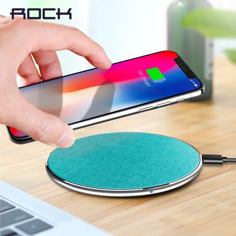 ROCK Wireless Charger for iPhone X 8 7.5W 10W QI Wireless Charging for Samsung S9 S8 S7 Fast Wirless Wireless Charging Pad ROCK Wireless Charger for iPhone X 8 7.5W 10W QI Wireless Charging for Samsung S9 S8 S7 Fast Wirless Wireless Charging Pad