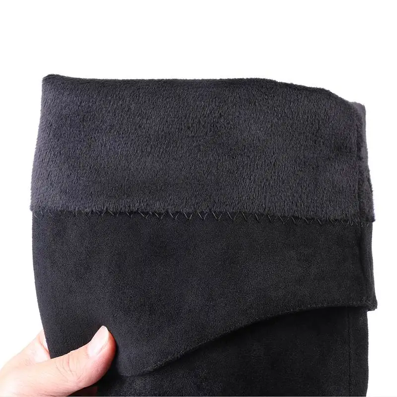 MORAZORA Size 34-43 HOT Hot sale women boots autumn winter over the knee boots round toe flock leather thigh high