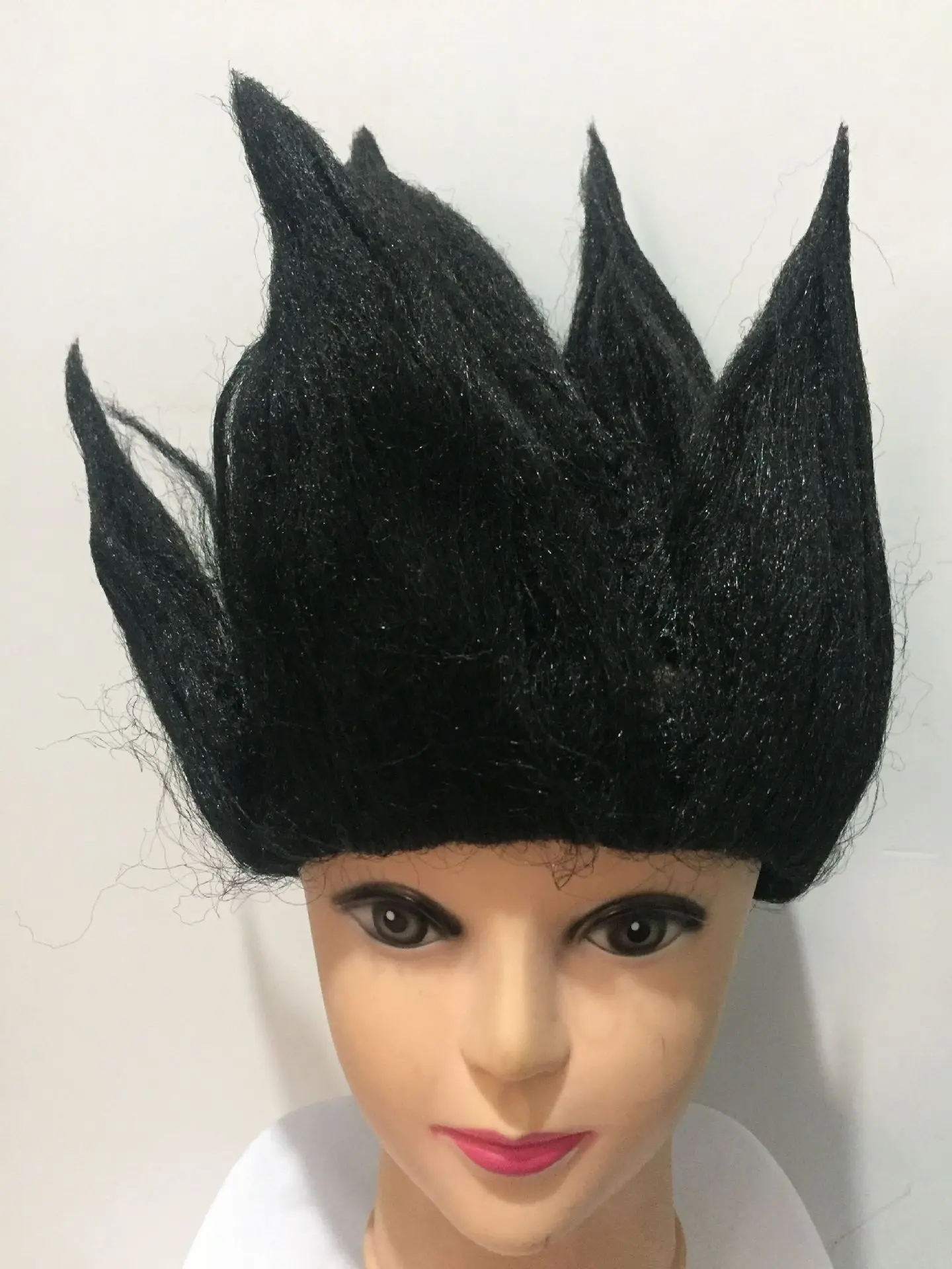 Black Wig Костюм «Жемчуг дракона Z Гоку», костюм, Маскарадные костюмы сына для взрослых детей, детей, мальчиков и девочек, Детский парик, комплект одежды на Хэллоуин - Цвет: Black Wig