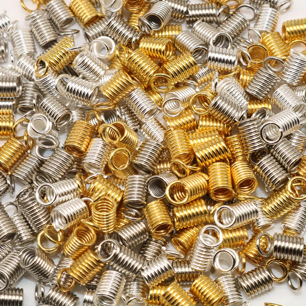 

100pcs Spring Clasps Hooks Screw Clasps Silver Plated Necklace Bracelet Findings MIxed color Wholesale