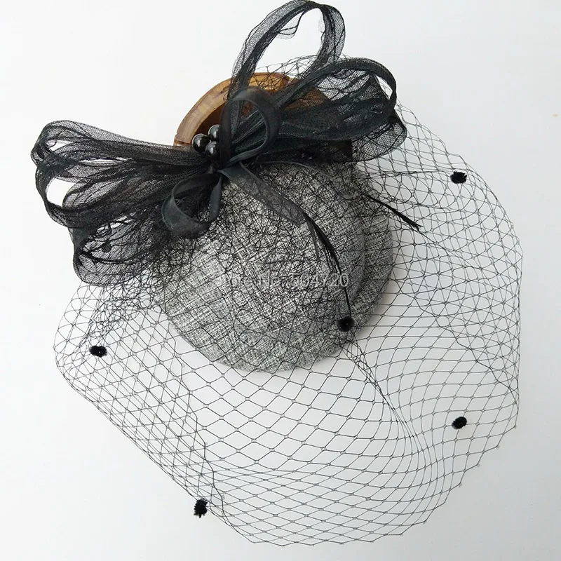 

Luxs Wedding Mother's Grey Black Beret Flower Fascinator Caps Women's Victorian dress Hats Formal Church Hat,Tea Party Hat MZ-67