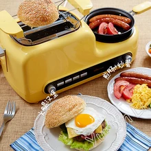 Домашняя машина для завтрака сэндвич-машина Muiti-функциональный тостер Хлебопекарная машина яичная плита машина для жарки бекона DSL-A02Z1