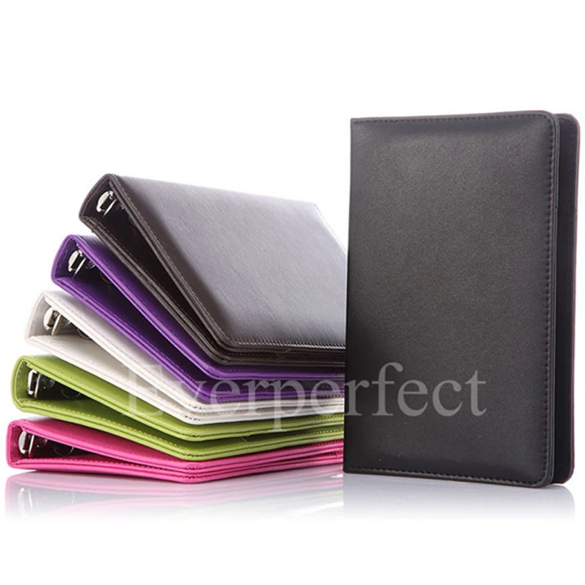 Fashion Style Business Office Supplies Colorful Leather 4 Ring Fashion Style Business Office Supplies