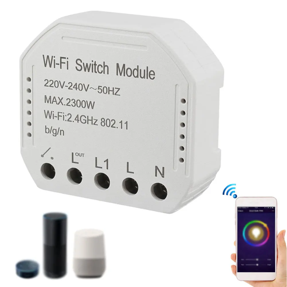 

Smart WiFi Light Switch Diy Circuit Breaker LED Dimmer Smart Life/Tuya APP Remote Control for use with Alexa Google Home 1/2 Way