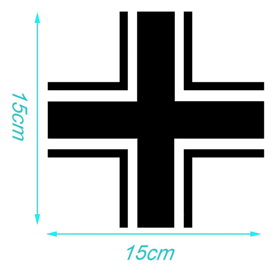 15cm15cm Luftwaffe Cross Fashion Car Sticker Decoration Vinyl Decal  (7)