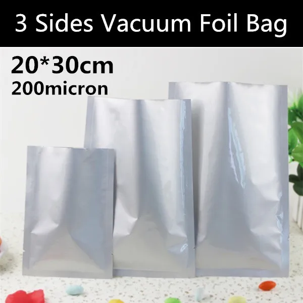 Us 21 18 11 Off New 30pcs 20x30cm 7 9 8 200micron Aluminum Foil Packaging Bags Heat Seal Bag 3 Sides Sealed Pouch In Storage