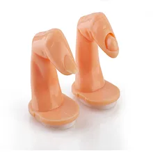 100 шт накладной Маникюр пальчиковые упражнения для маникюра пальцы сенсорный дисплей рука для практики gummed маникюрные принадлежности