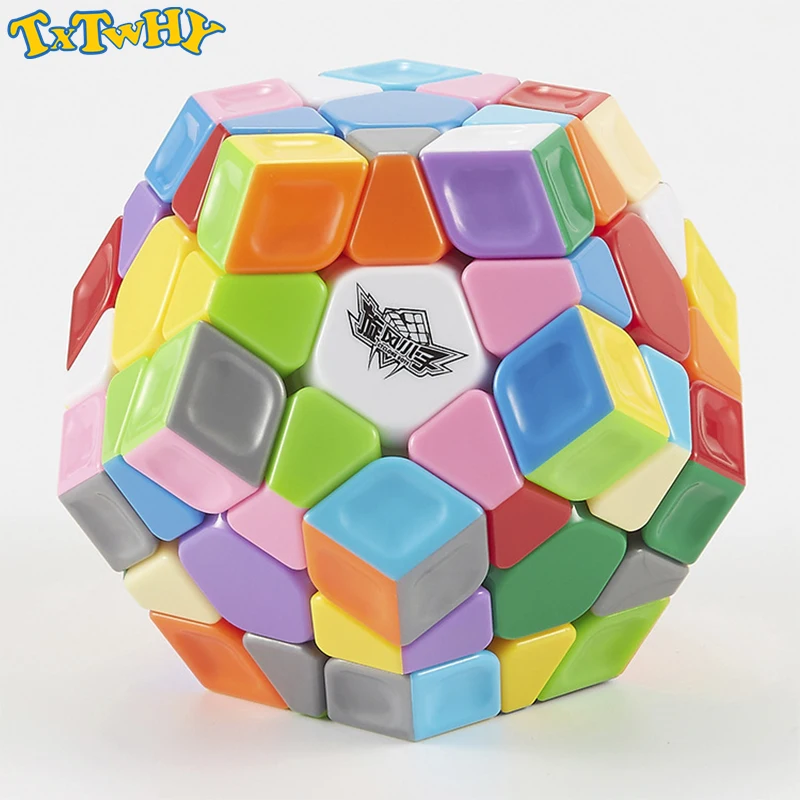 

TXTWHY Cyclone Boy Dodecahedron 3x3 Magic Cube Stickerless Colorful Professional Smooth Twist Speed Cube Puzzle Antistress Toy