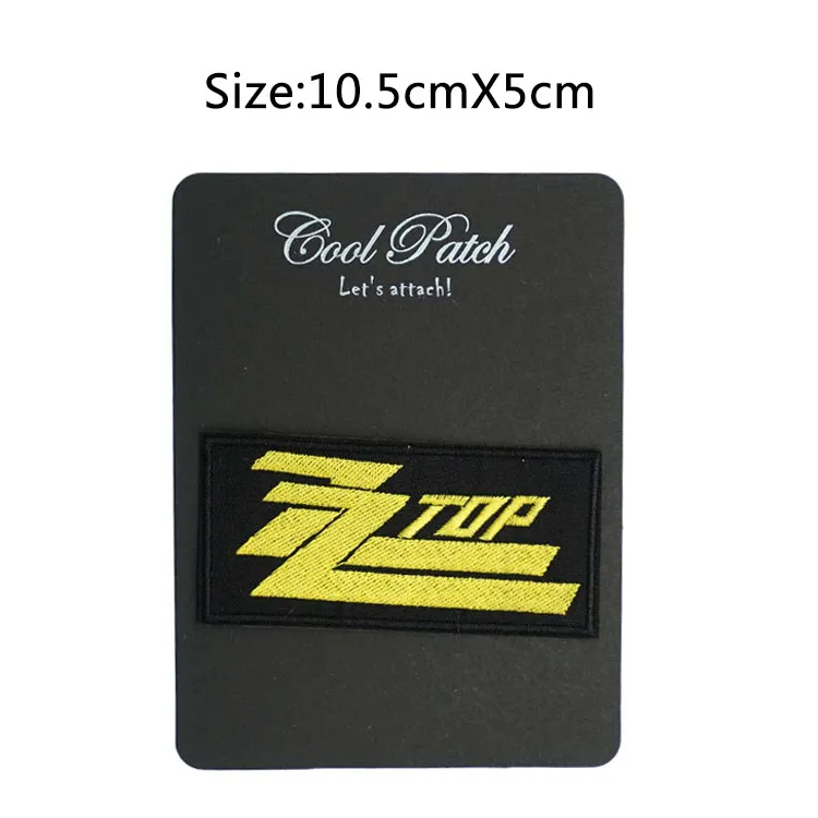 

ZZ TOP Gold Music Band Iron On/Sew On Patch Tshirt TRANSFER MOTIF APPLIQUE Rock Punk Badge