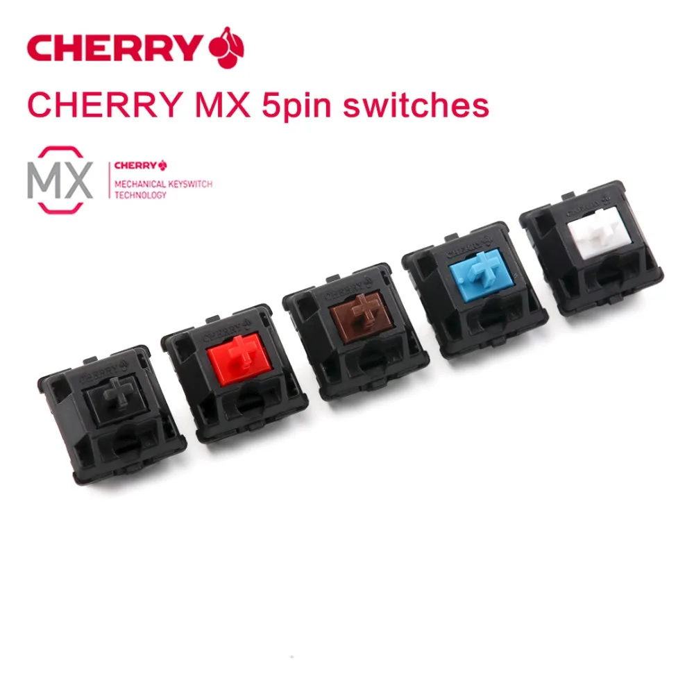 Механическая клавиатура оригинальные cherry переключатель душка filco mx коричневый синий и красный цвета переключатель 5 pin ноги переключатель вишня синяя вишня ясно