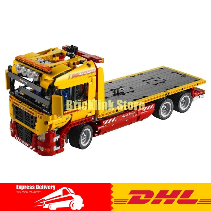 

IN STOCK Lepin 20021 1143 PCS Flatbed trailer Model Building blocks Bricks Compatible Toy Gift Car Compatible Legoinglys 8109