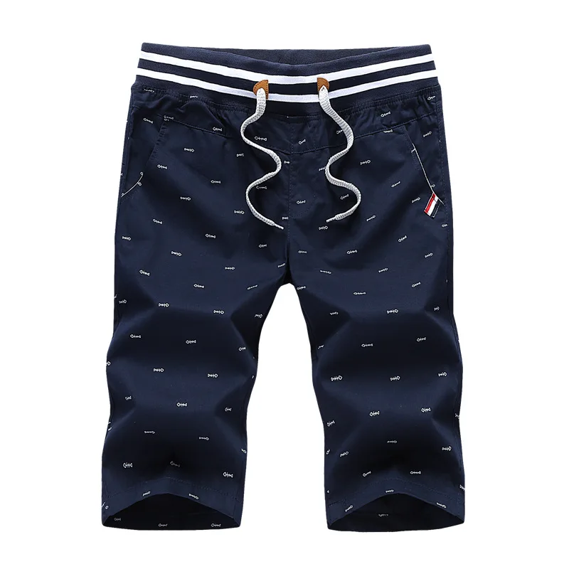 Модные хлопковые шорты мужские с карманами летние прямые шорты хип-хоп до колена Короткие Hombre