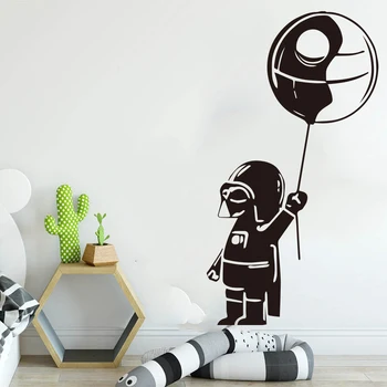

Star Wars Inspired Baby Darth Vader Balloon Wall Decal Car Laptop Star Wars Death Star Balloon Wall Sticker Baby Nursery Vinyl