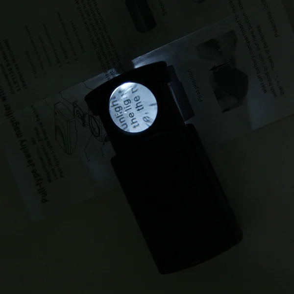 30X Лупа со светодиодный светильник увеличенный инструмент мини карманный портативный ювелирные изделия Оценка для чтения лупа