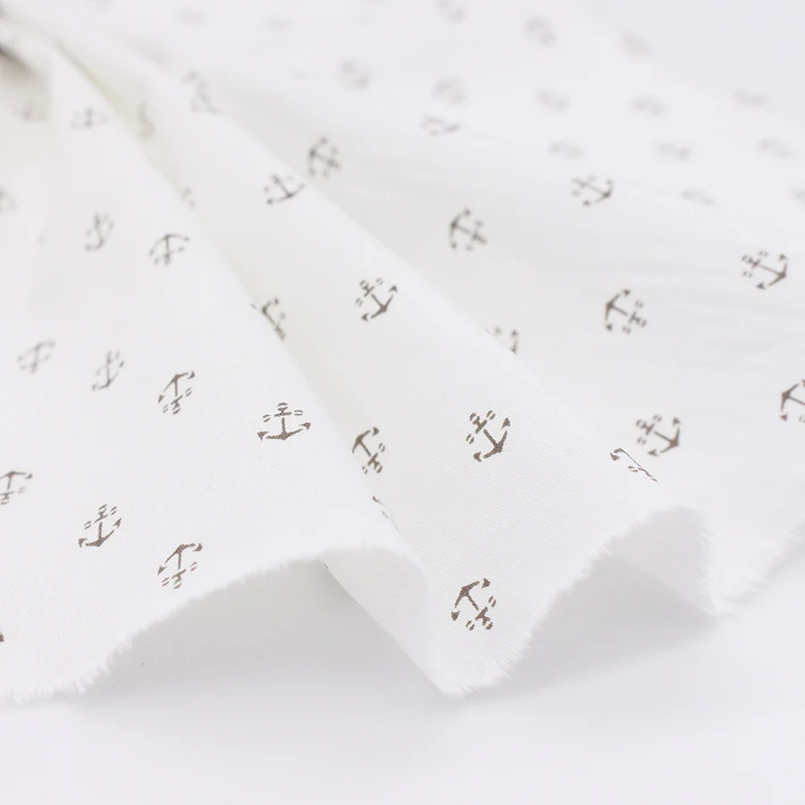 Cotton Fabric Anchor Design Printed Textile Sewing Fabric For Dress Cloth Tecido Diy Tissu Cotton Fabric Telas Stoffa 0.5 Meter