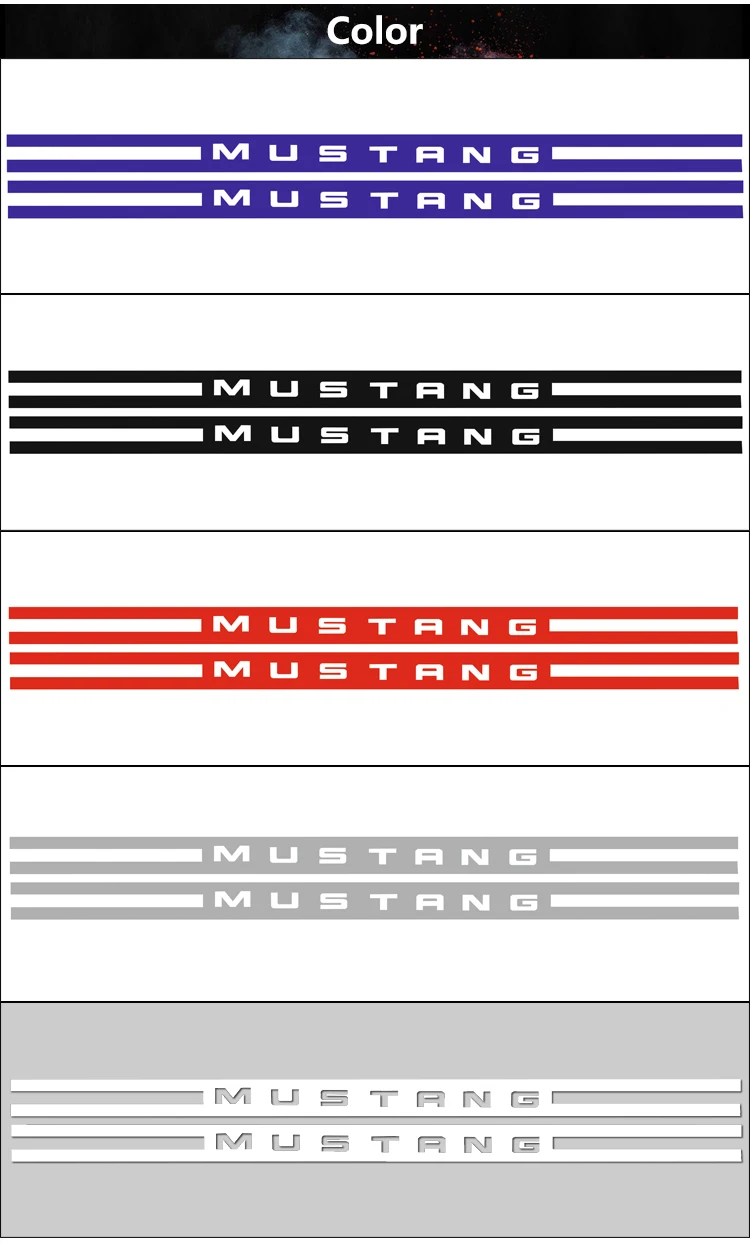 2 шт. гоночный ралли комплект в полоску виниловая наклейка графические Стикеры для Ford Mustang аксессуары для стайлинга автомобилей