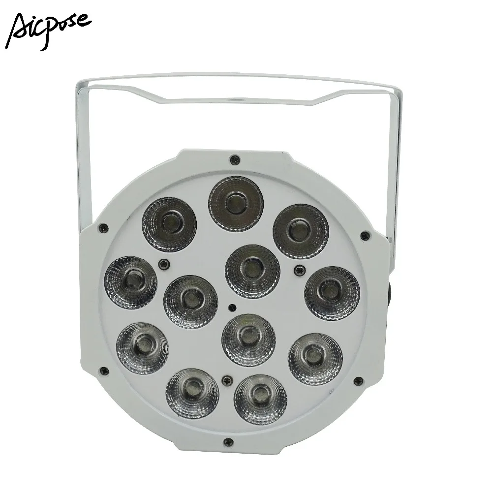 8 шт./лот 12x12 Вт белый светильник Par с чехлом F Light 12*12 RGBW 4 в 1 светодиодный диско DJ Бар