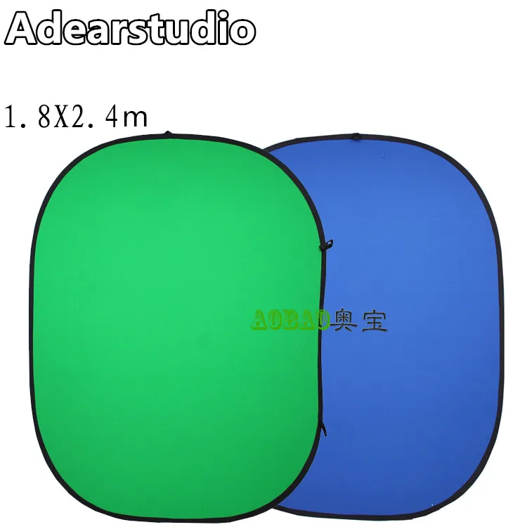 

180 x 240cm Background Board Green Blue double-sided photography screen background twist flex background 1.8*2.4m NO00DC